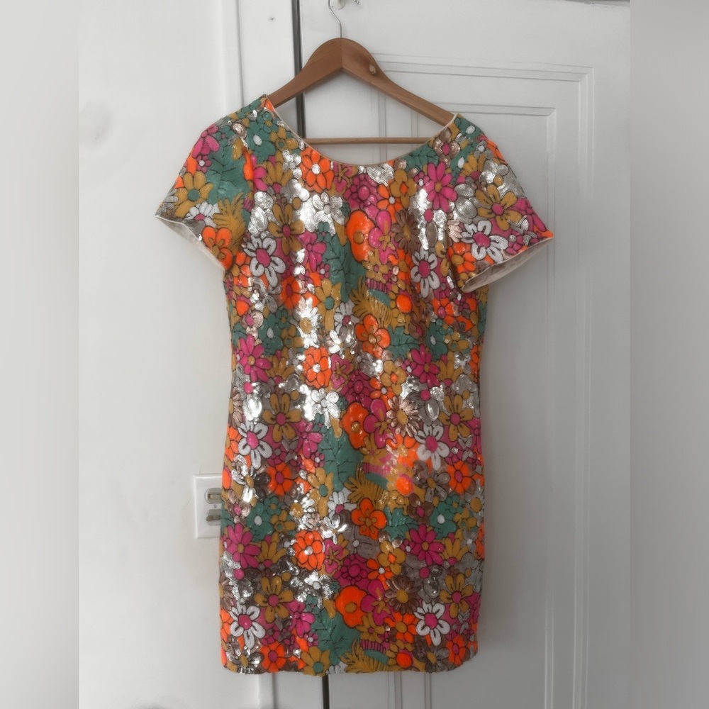 Retro Floral Sequin mini dress - Milly
